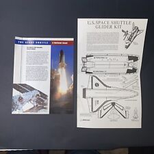 Vintage Nasa Space Shuttle National Asset Fact Sheet Boeing Glider Kit Ephemera picture