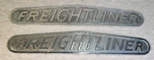 Vintage Metal Freightliner Name Plate Emblem Logo Lot of 2 picture
