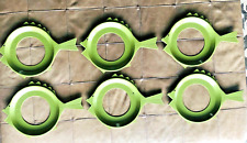 Set of 6 Vintage Serva-Plate Fish-Shaped Paper Plate Holders Green Picnic Party picture
