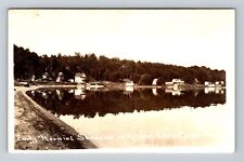 Crystal Lake MI-Michigan, RPPC, Early Morning Shadows, Antique, Vintage Postcard picture
