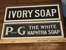 1920's -1930s? Ivory And  P&G Embossed Board Signs. picture