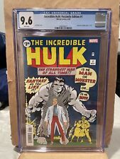 🔥INCREDIBLE HULK #1 CGC 9.6 FACSIMILE EDITION REPRINTS HULK #1 FROM 1962🔥 picture