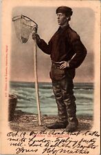Dutch Fisherman Zandvoort Netherlands Holland  Vintage Postcard picture