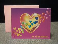 Vtg 1990's Lisa Frank 🌈Happy Anniversary Greeting Card Renaissance MADE IN USA picture