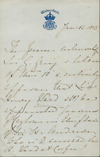 QUEEN VICTORIA (GREAT BRITAIN) - THIRD PERSON AUTOGRAPH LETTER 01/12/1855 picture