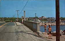 Weekapaug Rhode Island RI Misquamicut Bridge Swimmers Vintage Postcard picture
