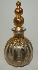 Vintage Silvestri Flacon Perfume Bottle with Gold Finish EUC picture