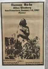 1967 HUMAN BE-IN , Allen Ginsberg , Poster Order Form , Ad picture