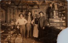 General Store Interior Group of Men Vintage RPPC picture