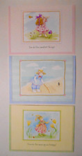3 Vintage 2002 Hallmark BUNNIES BY THE BAY Blank Greeting Thank You Note Cards picture