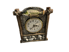 Vintage Fish clock nightstand desk fish clock Works Great 5-1/2