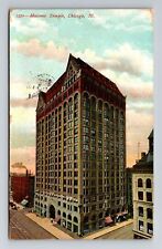 Chicago IL-Illinois, Masonic Temple, c1907 Vintage Souvenir Postcard picture