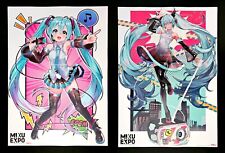 Hatsune MIKU EXPO 2024 NA Vocaloid Concert EXCLUSIVE POSTER 2 PRINT SET IN HAND picture