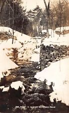 Real Photo Postcard The Brook in Winter in Middlesex Fells, Massachusetts~121699 picture