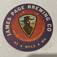 James Page Brewing Craft Beer Coaster Minneapolis Minnesota picture