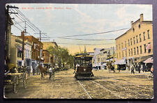 Elm Street Looking North Westfield Massachusetts printed 1916 picture