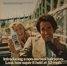 Vitalis Hairspray Big Dipper Rollercoaster Santa Cruz Vintage Print Ad 1975 picture