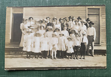 RARE 1913 KANSAS ROSE HILL SUNDAY SCHOOL PHOTO RPPC  EARLY KS POSTCARD BUTLER  picture
