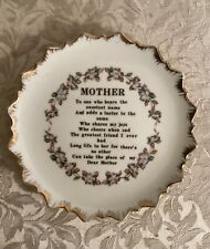 Vintage “MOTHER” Decorative Poem Plate picture