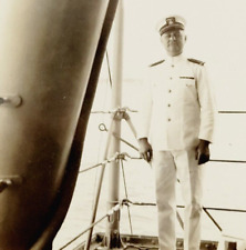 1928 Military Photo USS Trenton (CL-11) Officer in Honolulu Territory of Hawaii picture