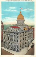 Westmoreland County Court House Greensburg PA Vintage 1936 Postcard picture