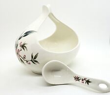 Vintage Eva Ziesel Design For Hall China Ceramic Gravy Boat Serving Bowl Floral picture