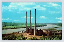 Postcard Indiana Madison IN Clifty Creek Plant Electric Company 1960s Unposted picture