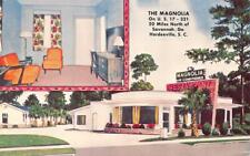 Hardeeville, SC South Carolina MAGNOLIA MOTEL Room View ROADSIDE Chrome Postcard picture