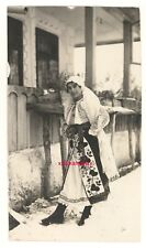 №m158 WW1 era 1917 /RARE AUTHENTIC ROMANIAN FOLKLORE DRESS picture young woman picture