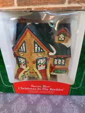 1995 Santa's Best Christmas In The Rockies Illuminated House 40834 Collector picture