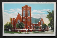Fremont, NE, Lutheran Church, linen, 1930's picture