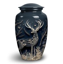 Large Majestic Deer in Forest Urn Ashes for Adults Female & Male picture