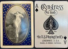 c1907 HIGH GRADE Antique Playing Cards Congress 606 USPCC Falero Artist Deck picture