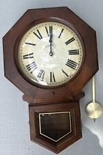 Vintage Cornwall Wall clock. Nice Shell 22x14x5 Inch Read For Parts Or Repair picture
