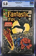 Fantastic Four #52 CGC VG/FN 5.0 1st Appearance of Black Panther Marvel 1966 picture