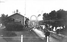 Buchanan Michigan MI Railroad Train Station Depot Reprint Postcard picture