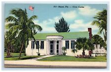 Postcard Stuart Florida Civic Center Linen UNP picture