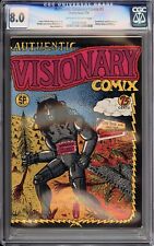 Authentic Visionary Comix #1- Donald Duck Parody - CGC 8.0 picture