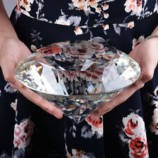LONGWIN 200MM Clear Crystal Diamond Glass Paperweight Feng Shui Photo Prop Decor picture