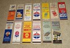 Lot of 13 Vintage Gas & Oil Petroleum Advertising Matchbook Covers From Album picture