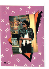 1984 Topps Michael Jackson Stickers #11 White Glove Thriller Trading Card EX picture