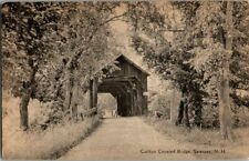 1930'S. CARLTON COVERED BRIDGE. SWANZEY, NH. POSTCARD. RC1 picture