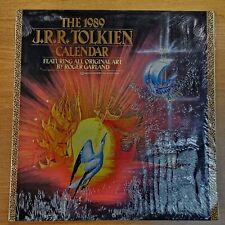 Vintage 1989 JRR Tolkien Lord of the Rings Calendar, Roger Garland - NEW SEALED picture