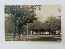 LEROY GEAUGA LAKE COUNTY OHIO REAL PHOTO POSTCARD 1910 PARK? TREE GROVE picture