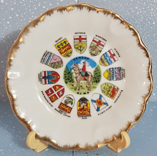 VINTAGE CANADA R.C.M.P. PROVINCIAL SHIELD PIN TRINKET DISH ASHTRAY COLLECTIBLE picture