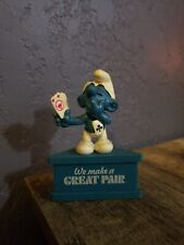Vintage Smurf-A-Gram “We make a GREAT PAIR” (Schleich Peyo) Poker, Cards picture