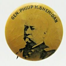 c.1890's GEN. PHILIP N. SHERIDAN Civil War General Pepsin Gum pinback button  picture