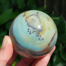 2.6in 403g Large Dendritic Chinese Amazonite Crystal Sphere picture