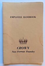 Chester PA Labor & American Industry c1975 EMPLOYEE HANDBOOK Non-Ferrous Foundry picture