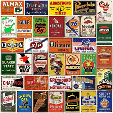Vintage Looking Gasoline & Oil Signs - Metal - Several to Select from - Outdoors picture